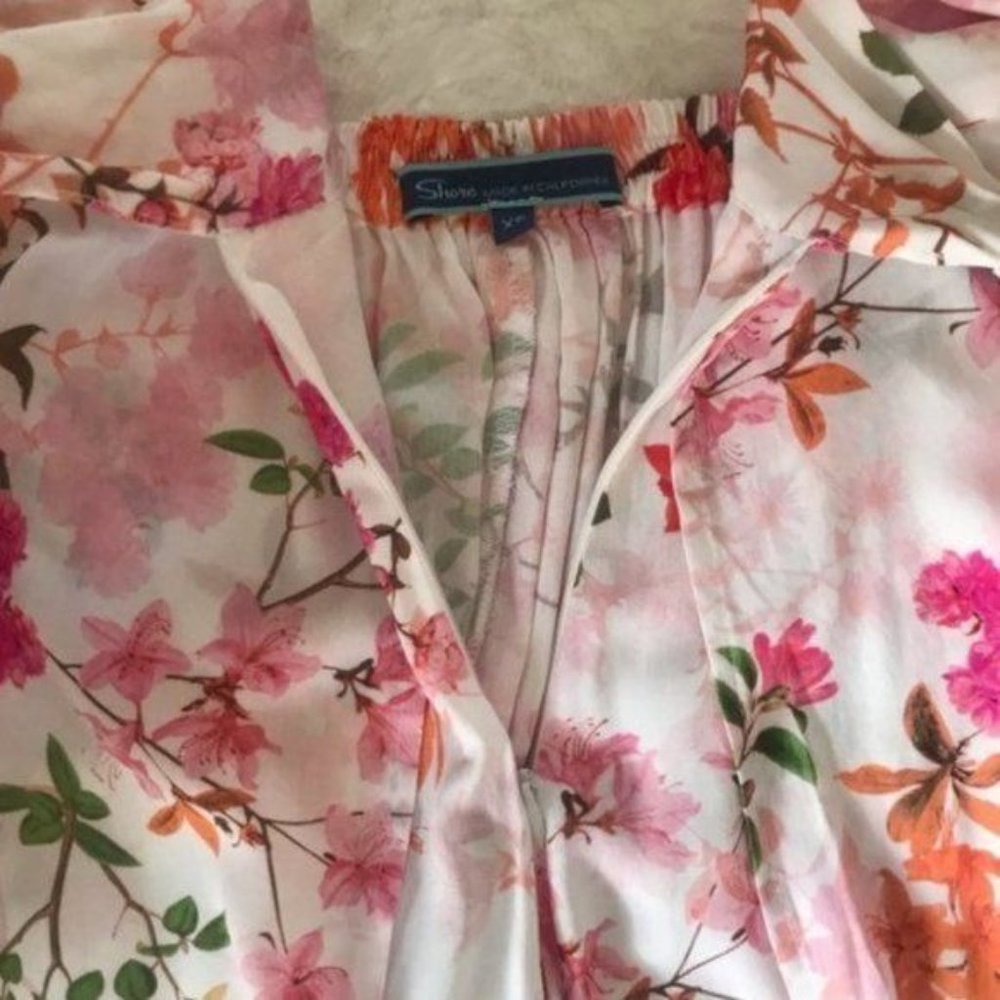 Shore Brand Made in CA Tulip Floral Beach Pant, XS - Picture 9 of 11